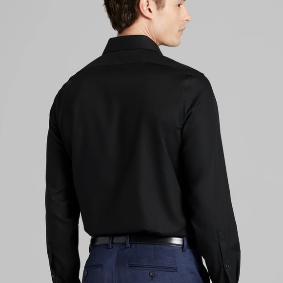 Calvin Klein Extra Slim Fit Men's Black Dress Shirt - Picture 13 of 13